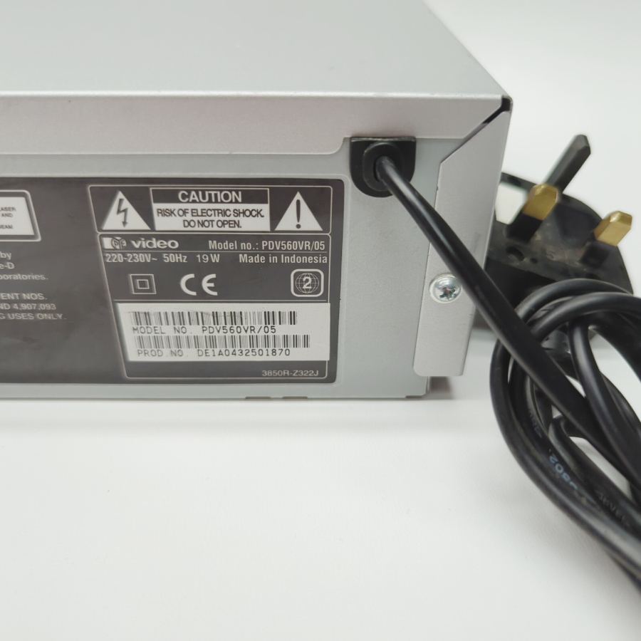 PyE VIDEO PDV560VR DVD Video VHS Combi Silver With Remote Control – image 8