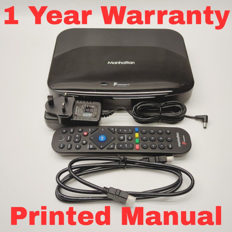 MANHATTAN T2R 500 GB Freeview HD Recorder 500 GB - Black With Remote