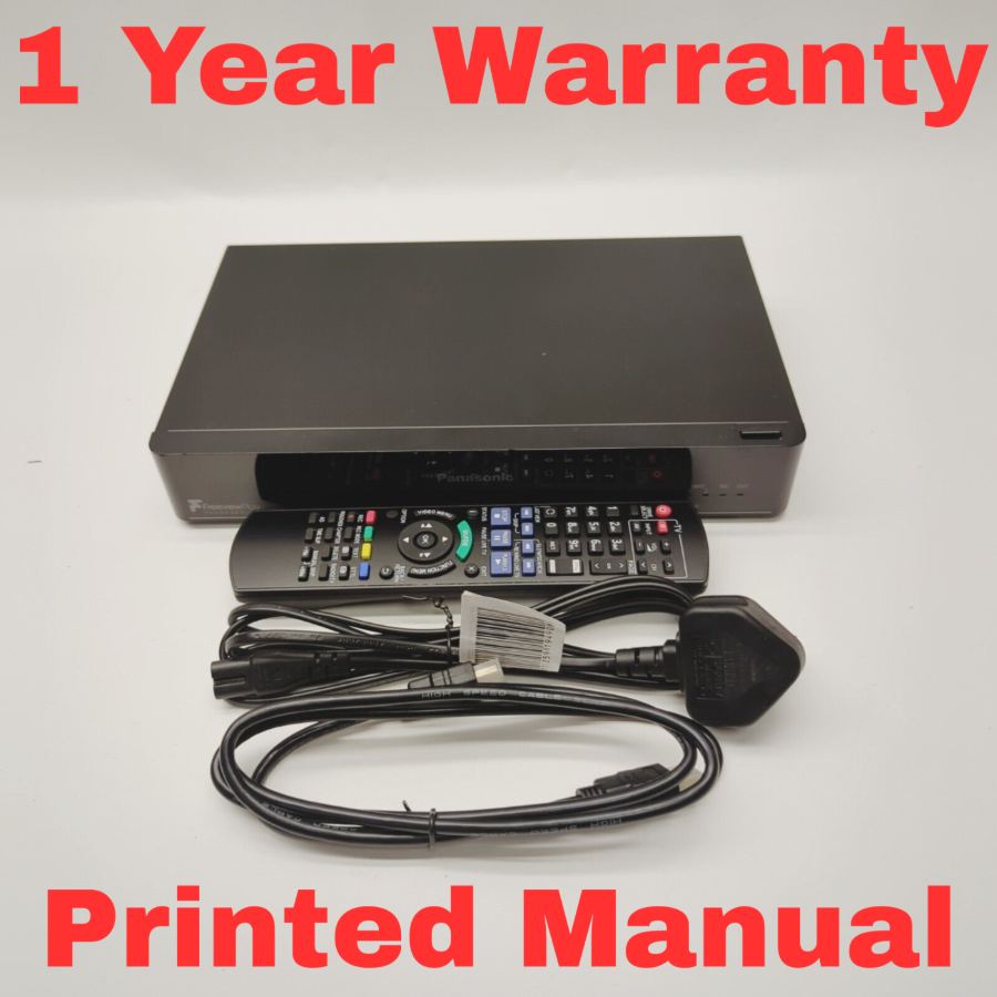 PANASONIC DMR-HWT250 4k Twin Freeview Play HD Smart PVR Recorder WiFi W/ Remote