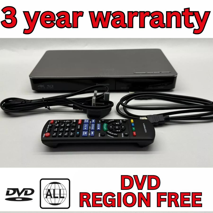 Panasonic DMP-BDT280 4K upscale Blu-Ray DVD Player Wi-Fi Remote Multi Region