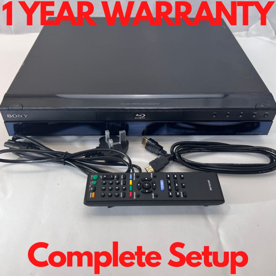 Representative photograph of the same model: Sony BDP-S300 Blu-ray & DVD Player HDMI Full HD 1080p Tested with Remote