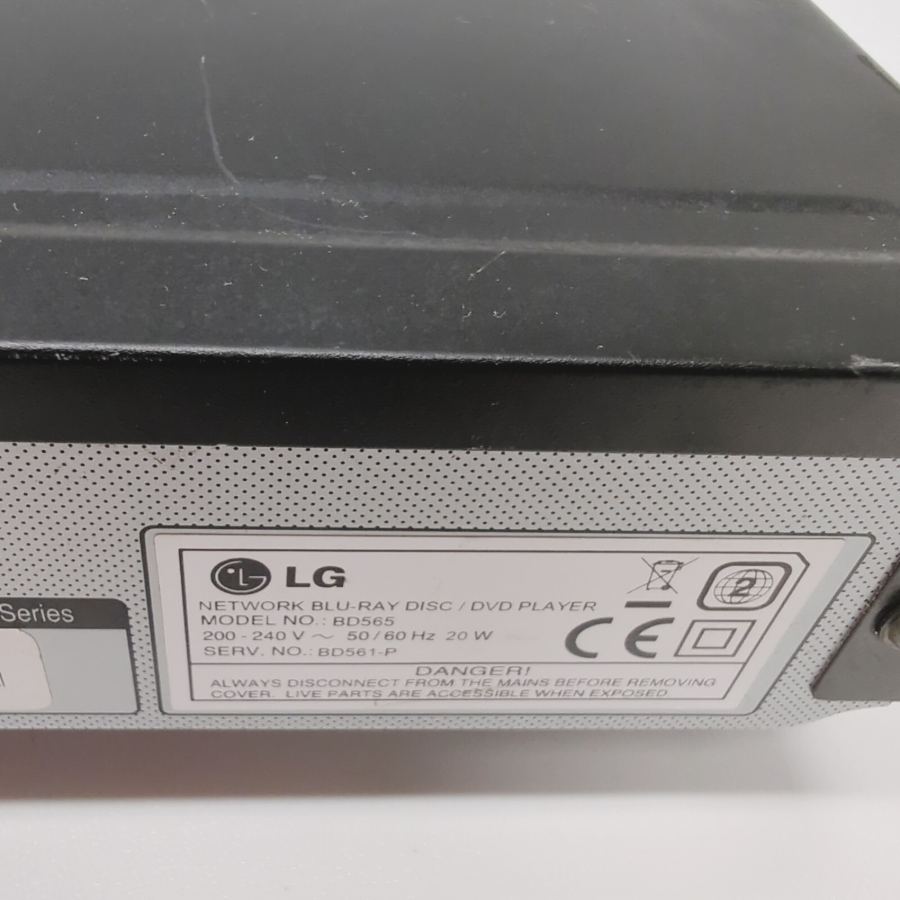 Representative photograph of the same model: LG BD565 20W HDMI Dolby Digital Network Blu-Ray and Disc DVD Player - Black – image 8
