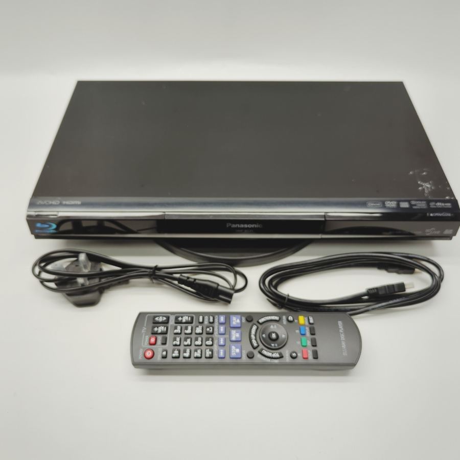 Representative photograph of the same model: PANASONIC DMP-BD35 Dolby Digital HDMI Ethernet Blu-Ray Disc DVD Player - Black – image 2
