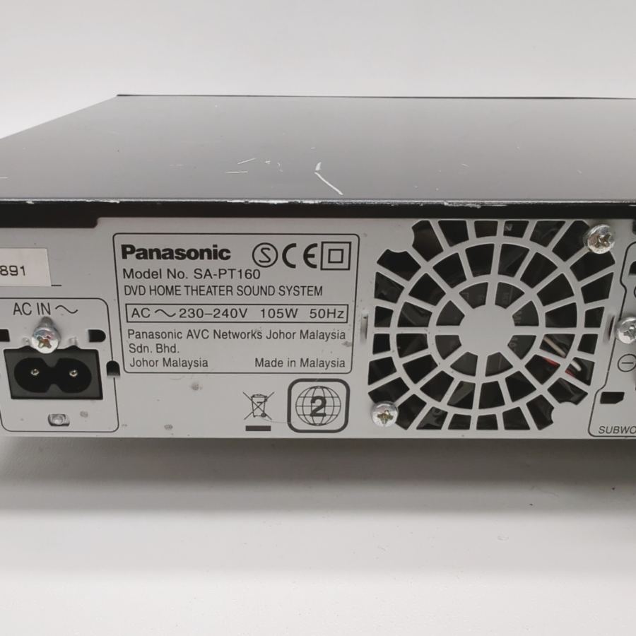 Panasonic SA-PT160 Dolby Digital DVD Home Theater Sound System 105W - Black – image 7