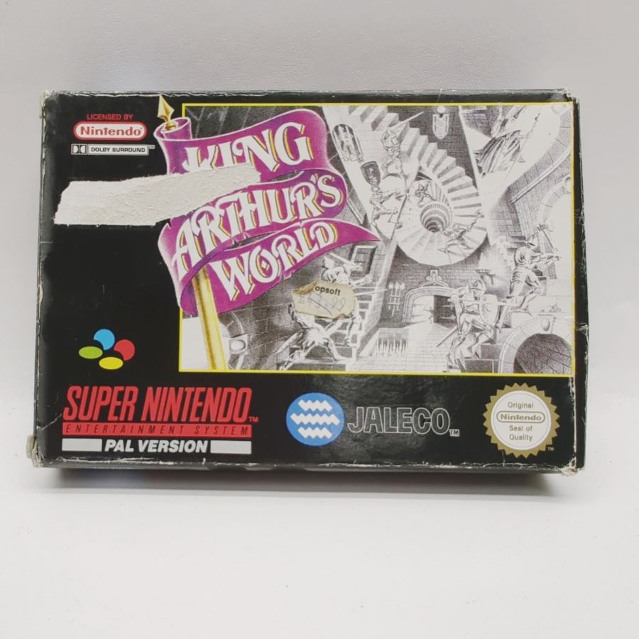 ORIGINAL BOX King Arthur's World for Super Nintendo SNES PAL WITH MANUAL – image 6