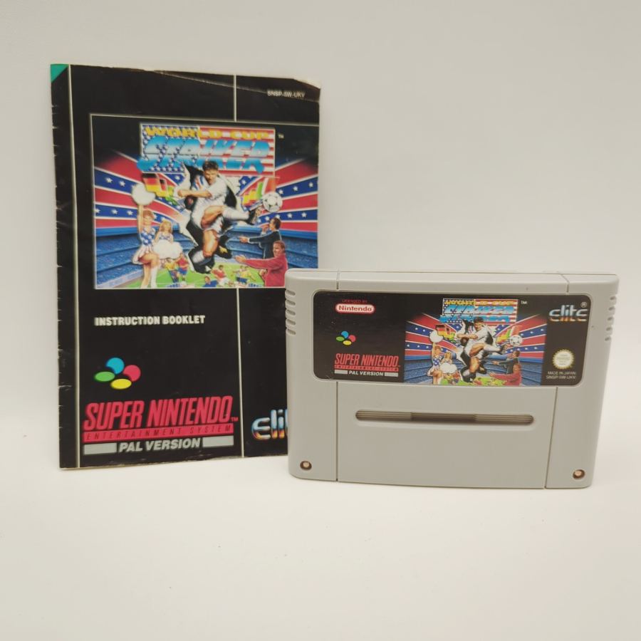 Boxed WITH MANUAL World Cup Striker (SNES / Super Nintendo, PAL) -