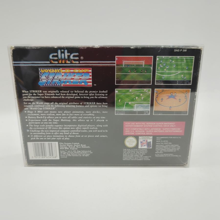 Boxed WITH MANUAL World Cup Striker (SNES / Super Nintendo, PAL) - – image 3