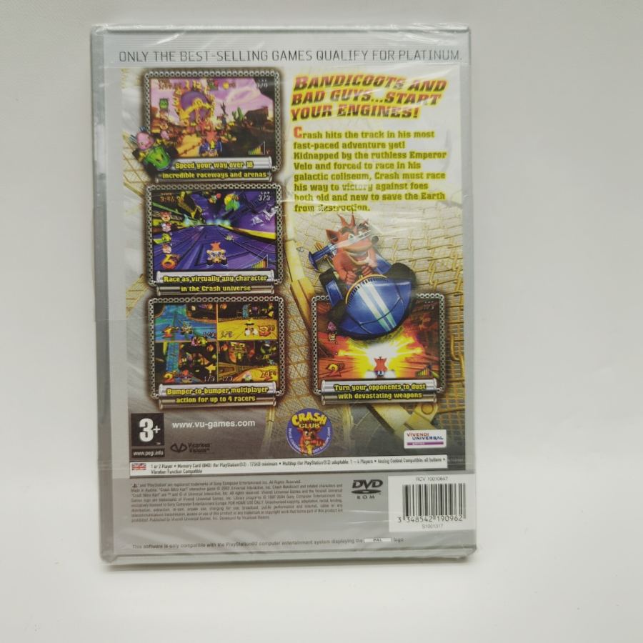 *NEW* *SEALED* PS2 Crash Nitro Kart Sony PlayStation 2 PS2 game Platinum – image 2