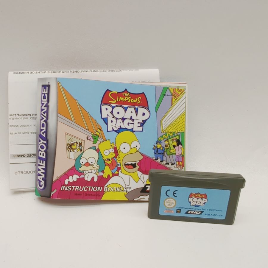Boxed + manual The Simpsons Road Rage - Nintendo Gameboy Advance GBA - PAL CIB