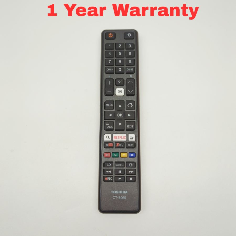 Toshiba CT-8069 Original Remote SMART UHD TV MODELS:43U5766DB. 43U6663DB. 55U576