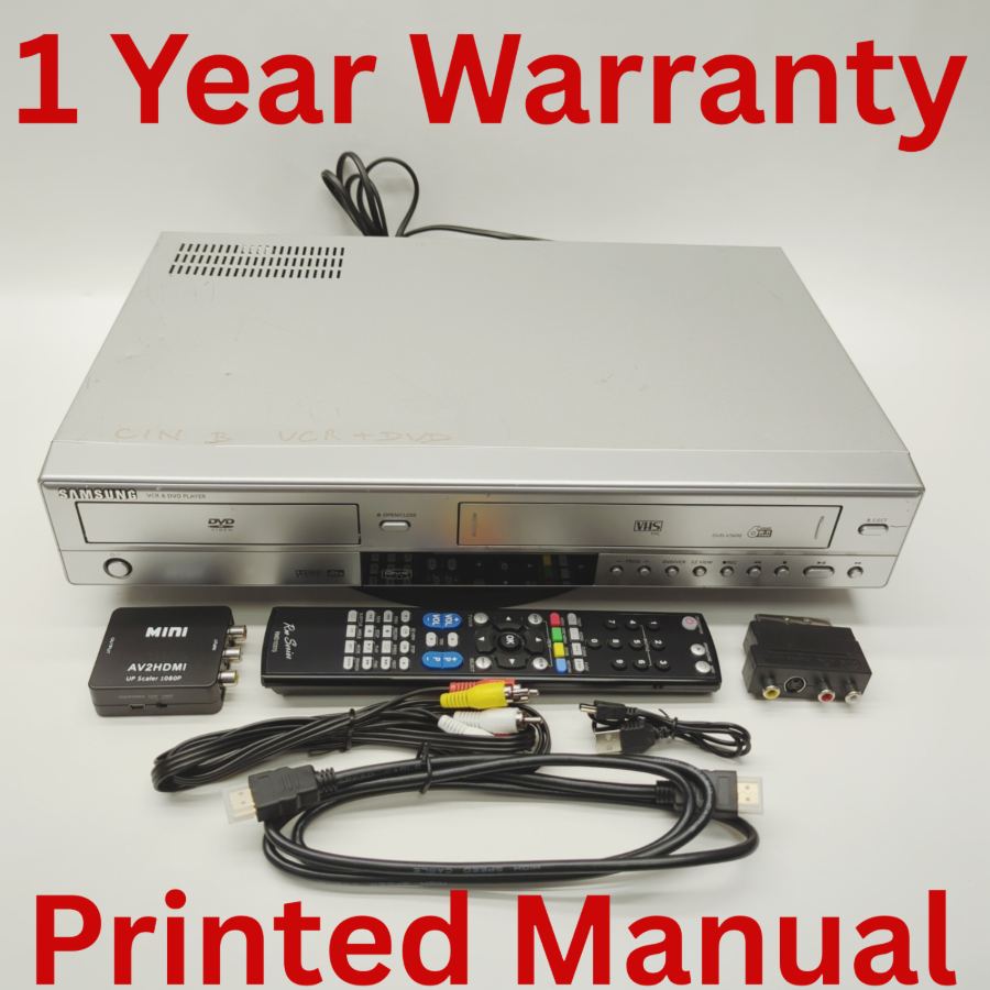 Representative photograph of the same model: Samsung DVD-V5600 Hi-Fi Stereo Dolby Digital VCR / DVD Player 19W - Silver