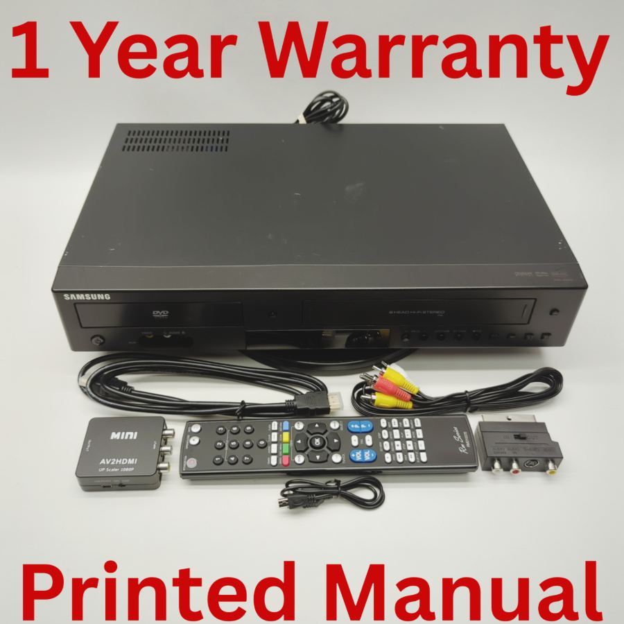 Samsung DVD-V6800 6 Head Hi-Fi Stereo VCR / DVD Recorder 19W - Black