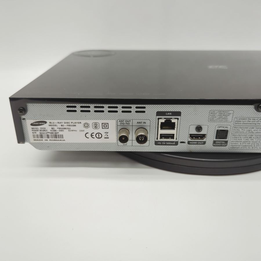 Representative photograph of the same model: Samsung BD-F8500M Black Ethernet HDMI 1080P 3D Blu-Ray Disc Player 33W- Tested – image 8