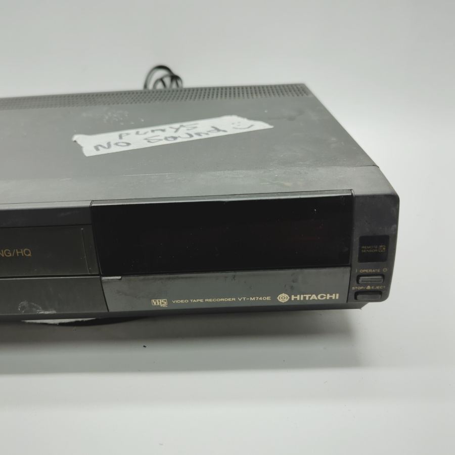 Vintage TV movie Prop Hitachi VT-M740E Black 4-Head VHS Video Tape Faulty – image 3