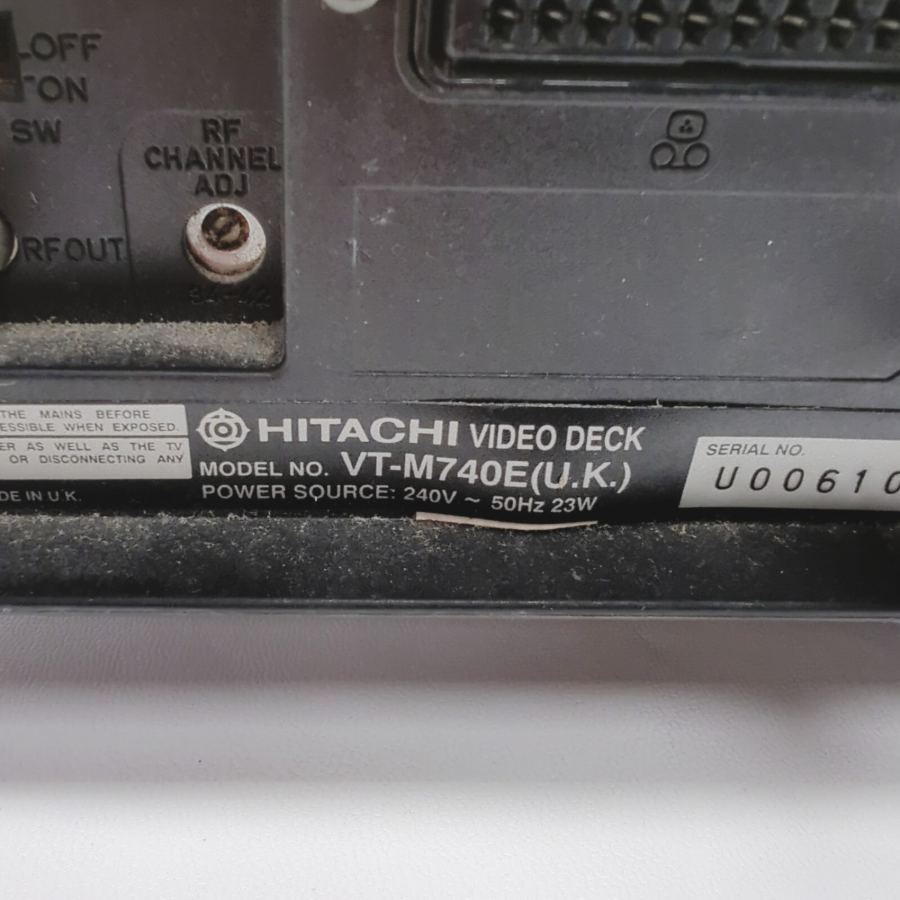 Vintage TV movie Prop Hitachi VT-M740E Black 4-Head VHS Video Tape Faulty – image 10