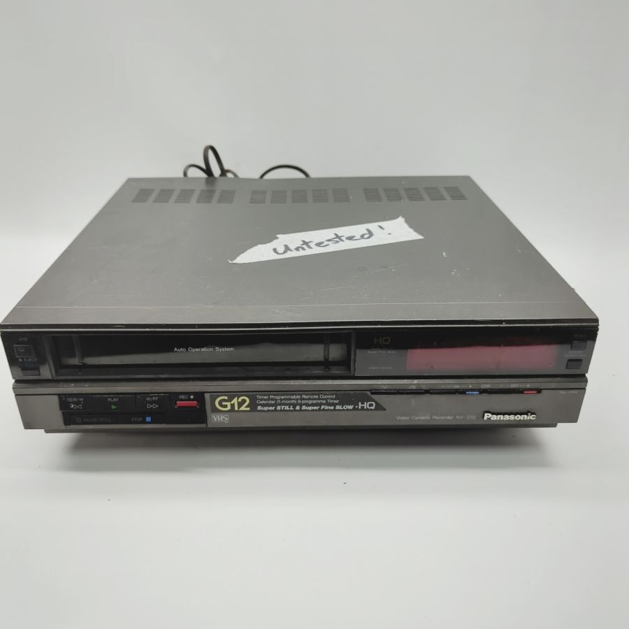 Vintage TV movie Prop Panasonic NV-G12 Black Hi-Fi VHS Video Cassette FAULTY