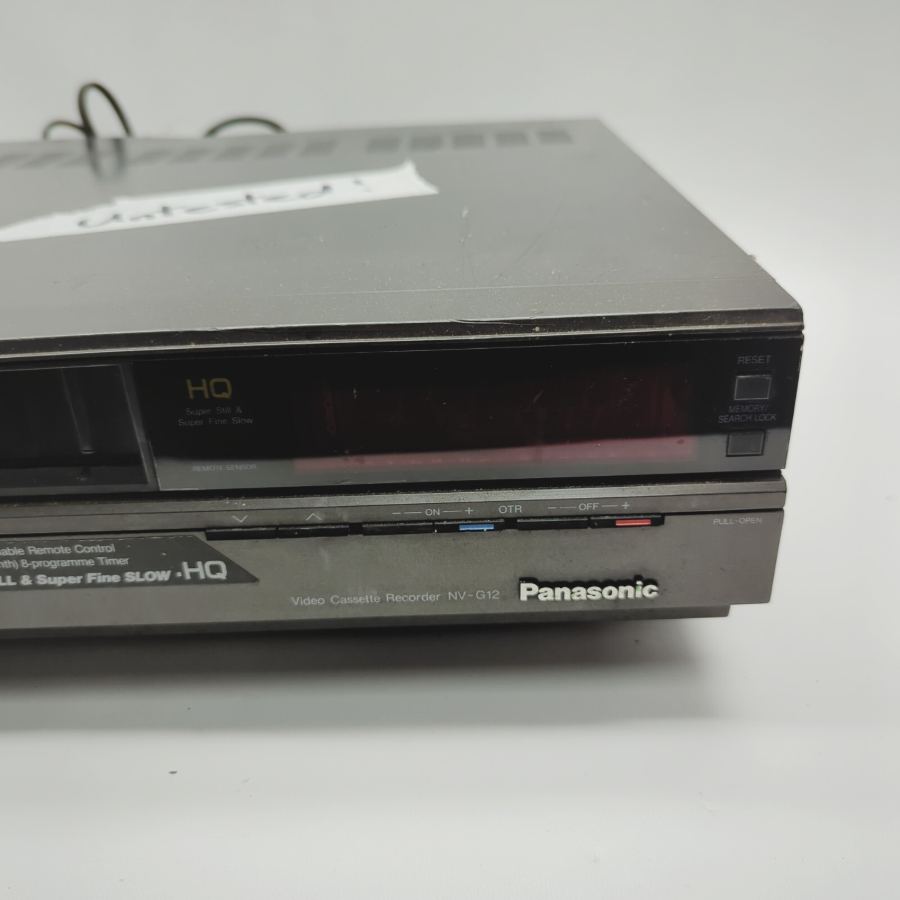 Vintage TV movie Prop Panasonic NV-G12 Black Hi-Fi VHS Video Cassette FAULTY – image 3