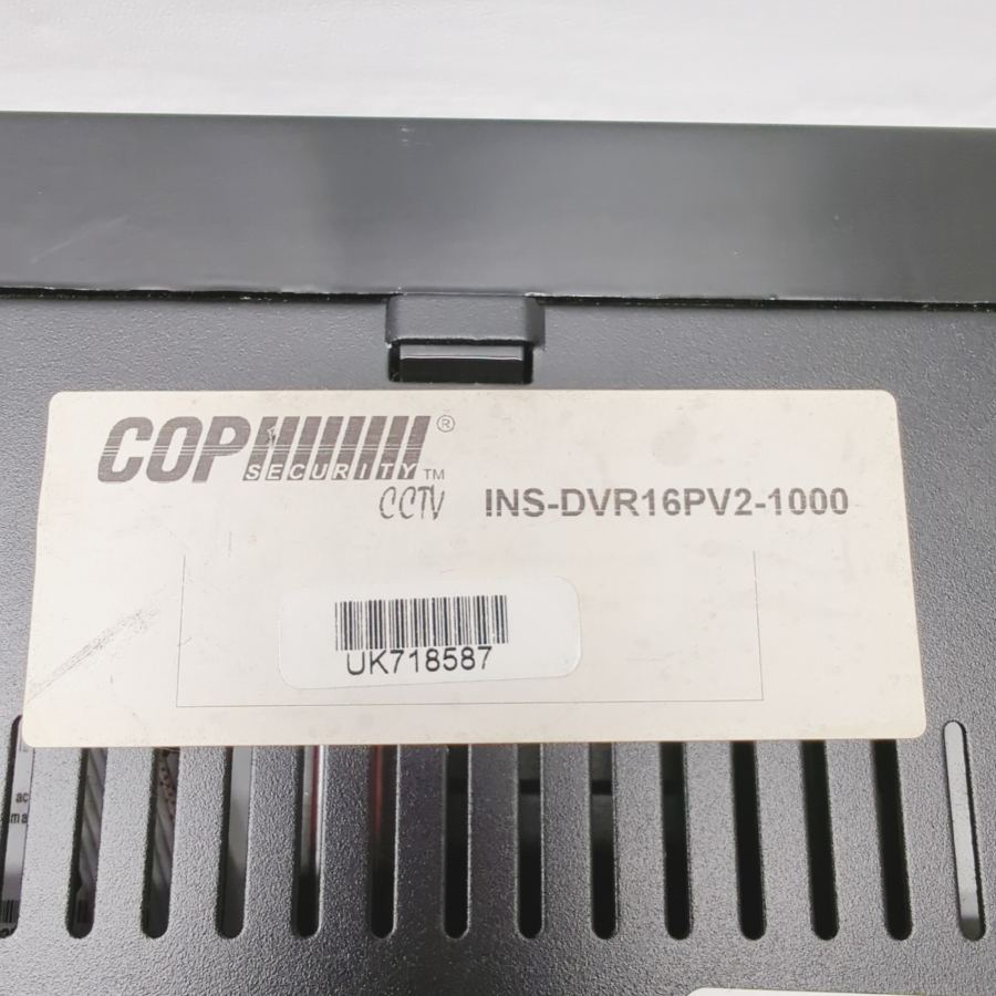 Cop Security Cctv INS-DVR16PV2-1000 1TB Inspire 16 Channel HDD - untested – image 10
