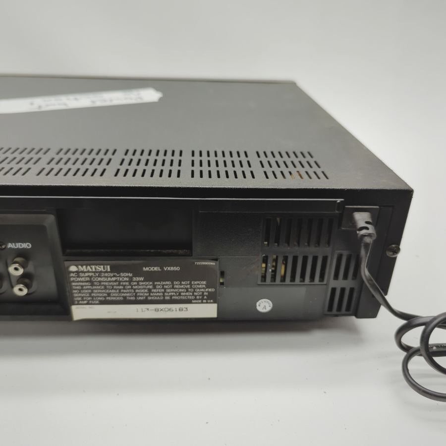 Vintage TV movie Prop Matsui VX850 Black Digital HQ VHS Video Cassette - Faulty – image 9