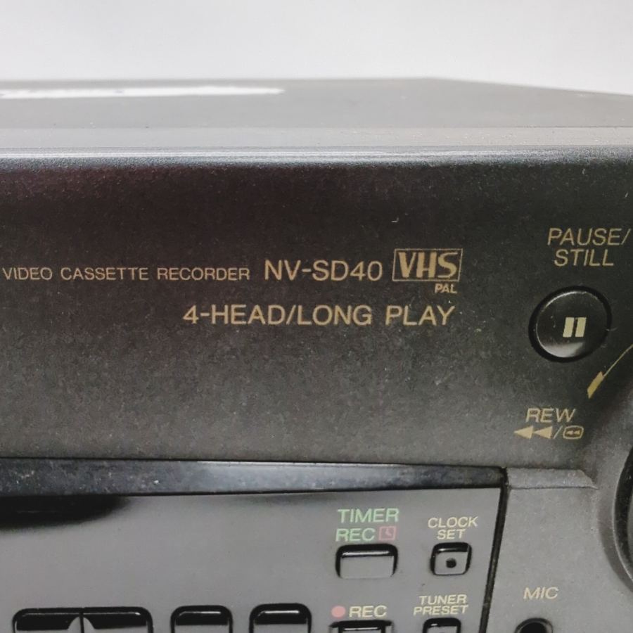 Vintage TV movie Prop Panasonic NV-SD40 Black 4-Head VHS Video Cassette Faulty – image 10