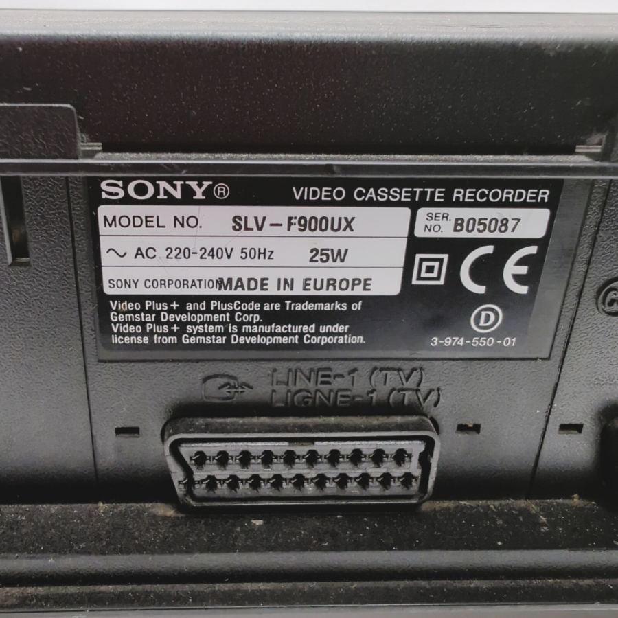 Sony SLV-F900 Black Hi-Fi Stereo VHS Video Cassette Recorder 25W - Faulty – image 10