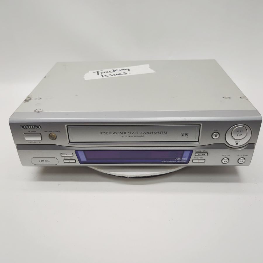 Aiwa GX1100 Silver High Quality VHS Video Cassette Recorder 13W - Faulty