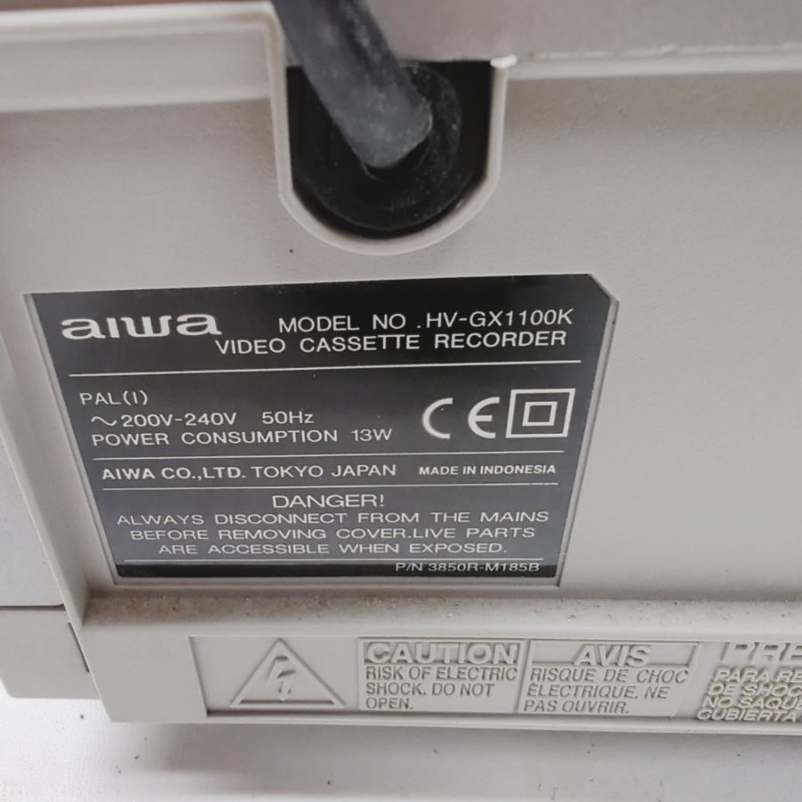 Aiwa GX1100 Silver High Quality VHS Video Cassette Recorder 13W - Faulty – image 10