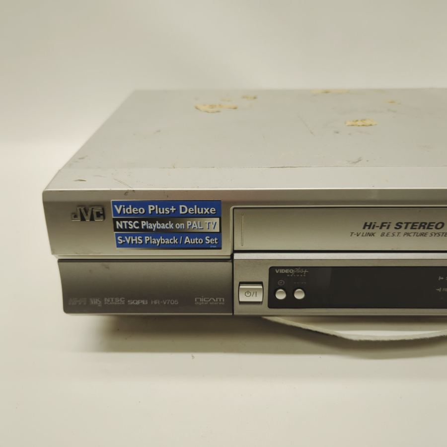 JVC HR-V705 Silver Hi-Fi Stereo Digital VHS Video Cassette Recorder 14W - Faulty – image 2