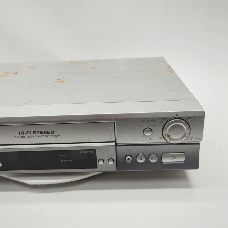 JVC HR-V705 Silver Hi-Fi Stereo Digital VHS Video Cassette Recorder 14W - Faulty – image 3