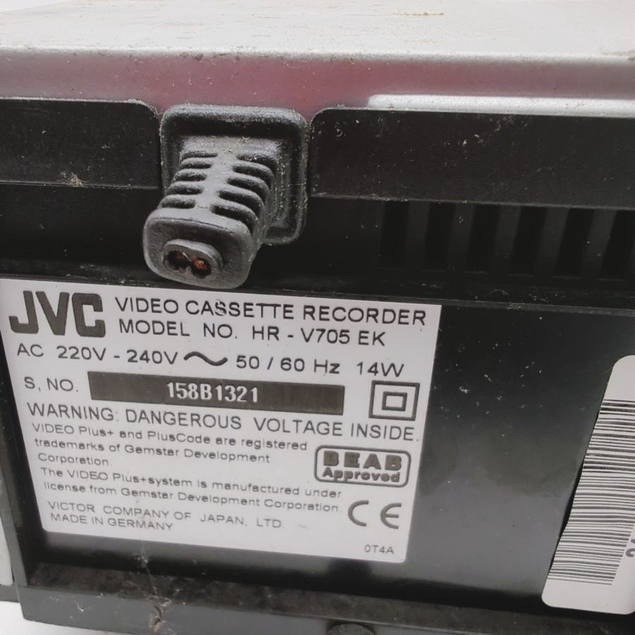 JVC HR-V705 Silver Hi-Fi Stereo Digital VHS Video Cassette Recorder 14W - Faulty – image 10
