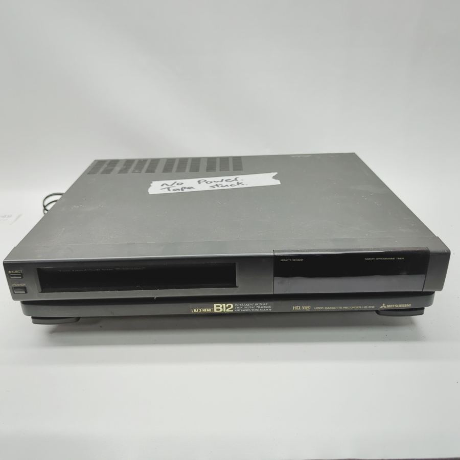 Vintage TV movie Prop Mitsubishi HS-B12 3-Head VHS Video Cassette Faulty