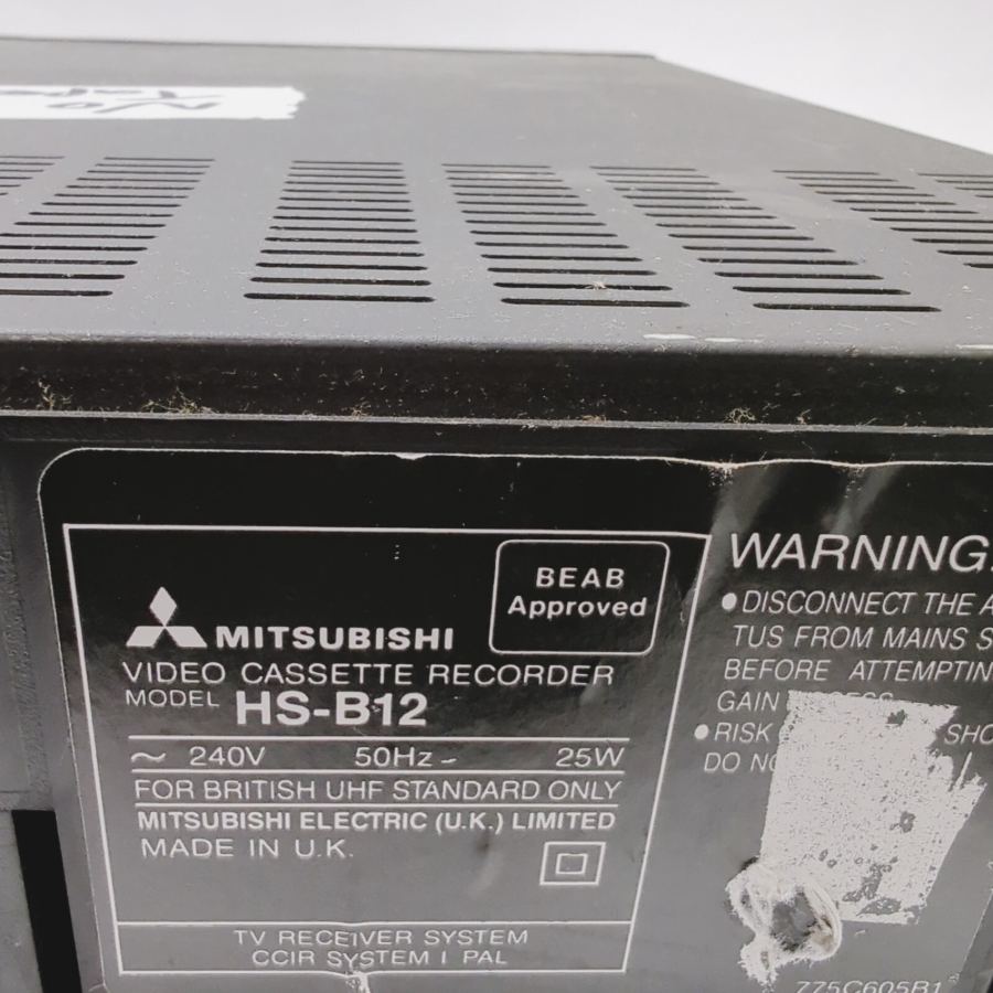 Vintage TV movie Prop Mitsubishi HS-B12 3-Head VHS Video Cassette Faulty – image 10