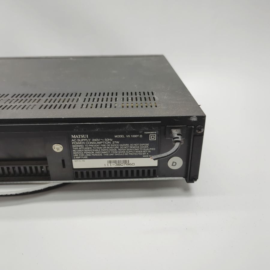 Vintage TV movie Prop Matsui VX-1000Y Black HQ VHS Video Cassette Faulty – image 9