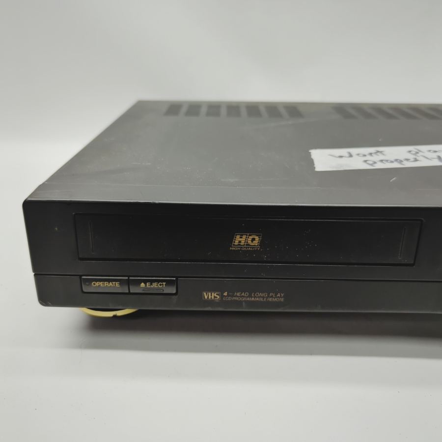Vintage TV movie Prop De Graaf WHSHY4 Black 4-Head HQ VHS Video Cassette Faulty – image 2