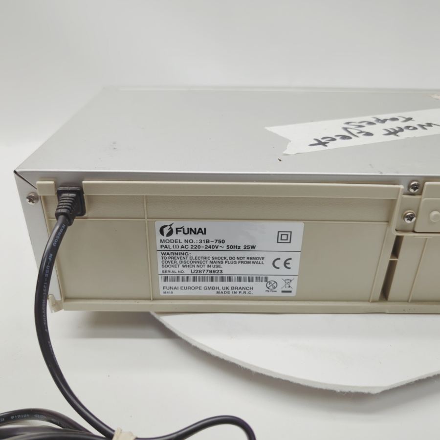 Funai 31B-750 Silver 6-Head Stereo Hi-Fi VHS Video Cassette Recorder - Faulty – image 9
