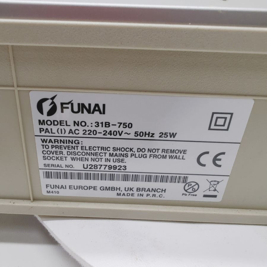 Funai 31B-750 Silver 6-Head Stereo Hi-Fi VHS Video Cassette Recorder - Faulty – image 10
