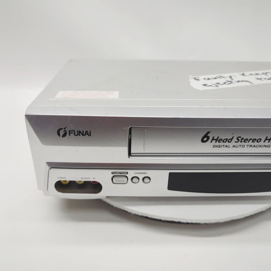 Funai 31B-750 Silver 6-Head Stereo Hi-Fi VHS Video Cassette Recorder 25W- Faulty – image 2