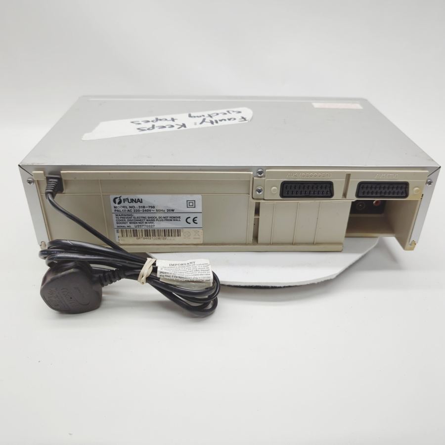 Funai 31B-750 Silver 6-Head Stereo Hi-Fi VHS Video Cassette Recorder 25W- Faulty – image 7