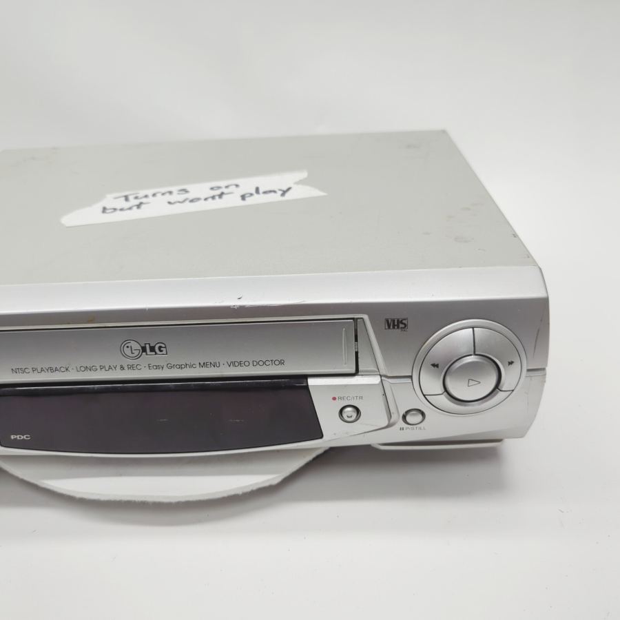 LG LV703IR Silver 6-Head Hi-Fi VHS Video Cassette Recorder 14W - Faulty – image 3