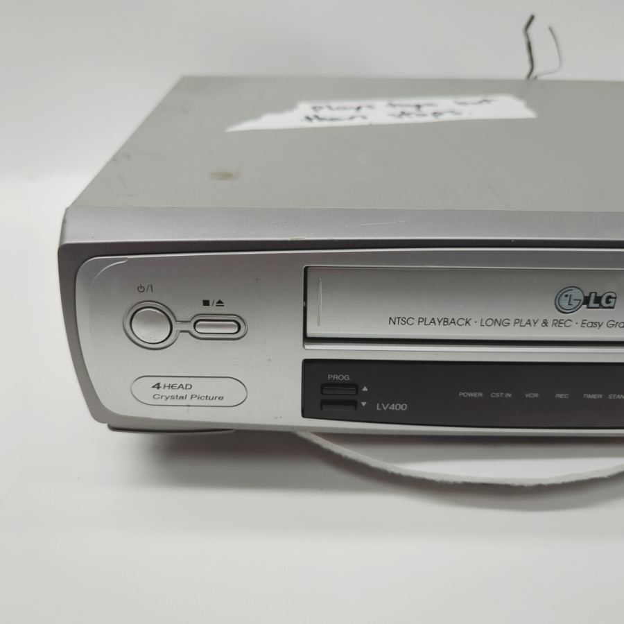 LG LV400 Silver Wired 4-Head VHS Video Cassette Recorder 14W - Faulty – image 2