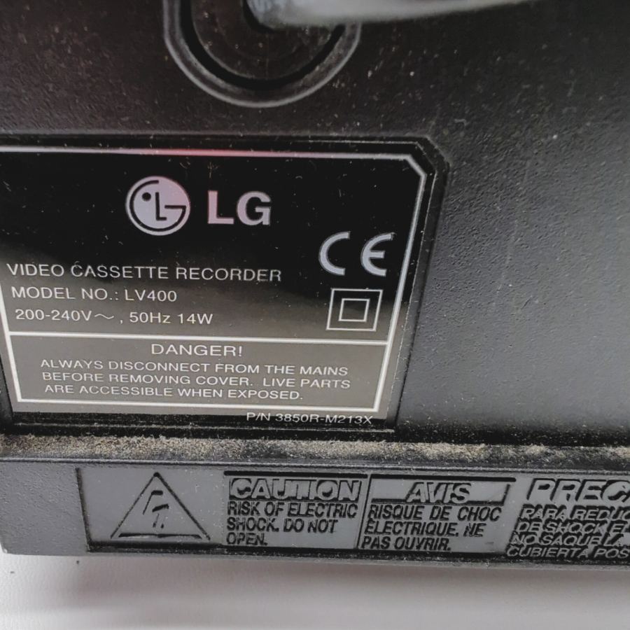 LG LV400 Silver Wired 4-Head VHS Video Cassette Recorder 14W - Faulty – image 10