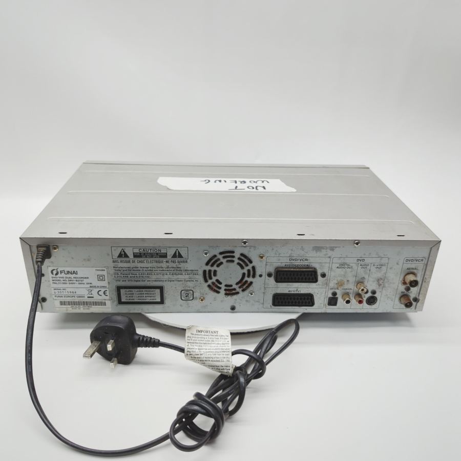 Funai DRV-B2737 Hi-Fi Stereo Dolby Digital DVD / VHS Dual Recorder - Not Working – image 7