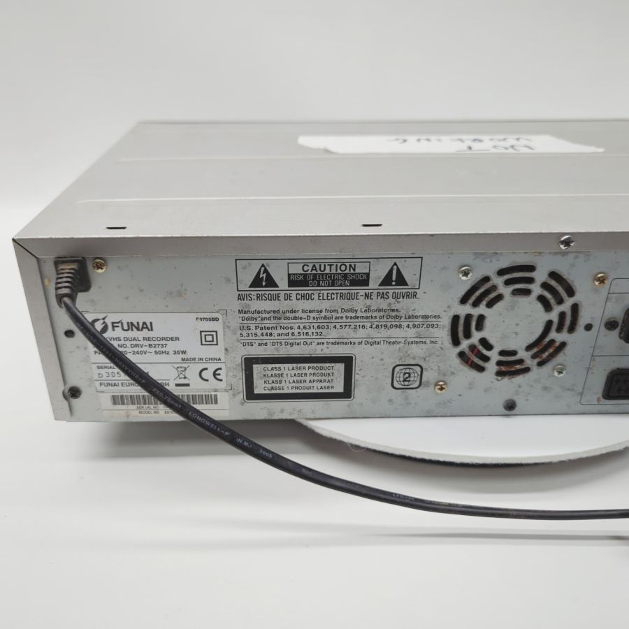 Funai DRV-B2737 Hi-Fi Stereo Dolby Digital DVD / VHS Dual Recorder - Not Working – image 9