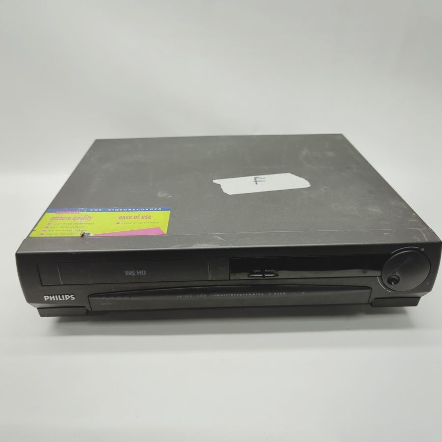 Vintage TV movie Prop Philips VR322/05 Black 3-Head VHS Video Faulty