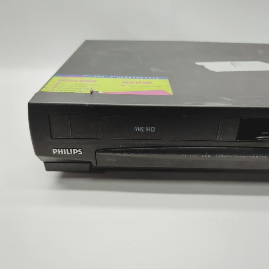 Vintage TV movie Prop Philips VR322/05 Black 3-Head VHS Video Faulty – image 2
