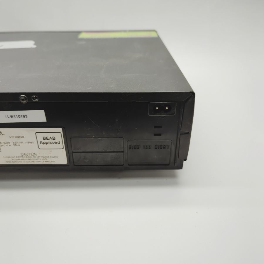 Vintage TV movie Prop Philips VR322/05 Black 3-Head VHS Video Faulty – image 9