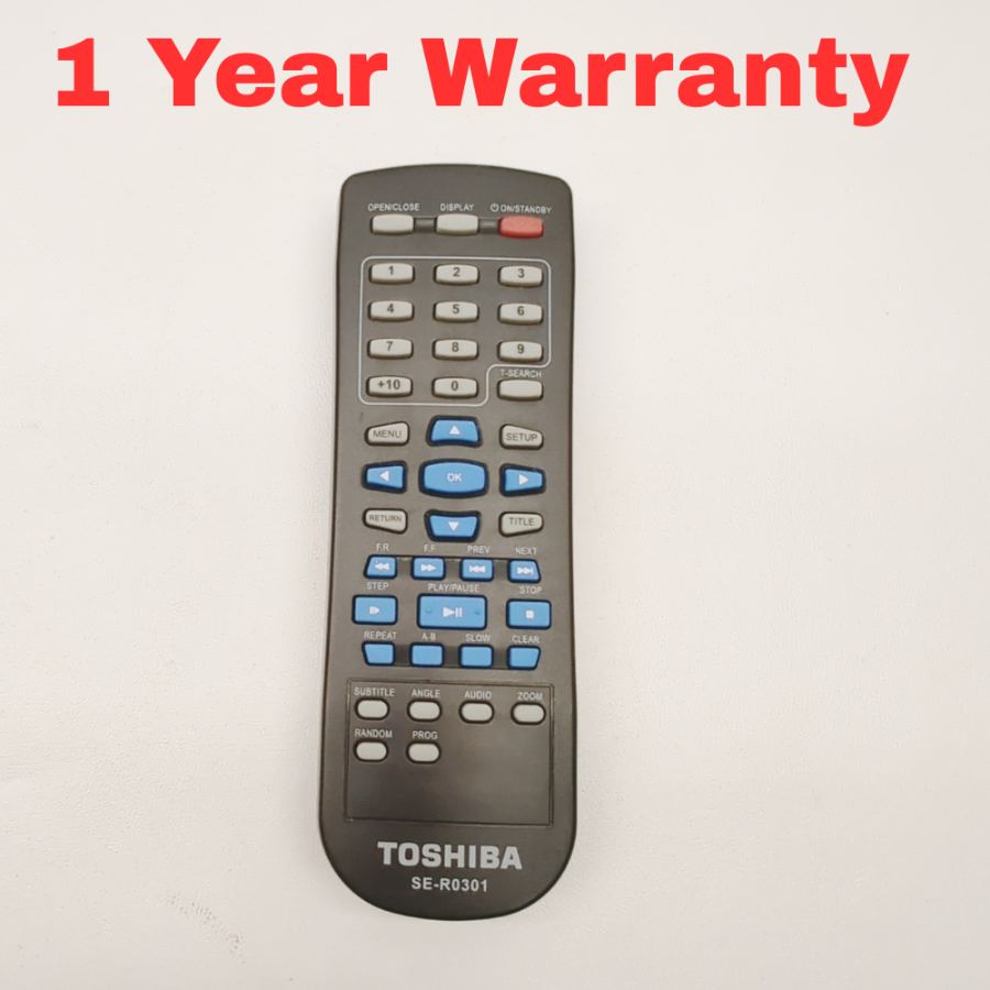 Toshiba Se-r0301 Dvd Remote Sd-3300 Sd-4100 Sd-4200 Sd-4300 Sd-690ky Sd-k780
