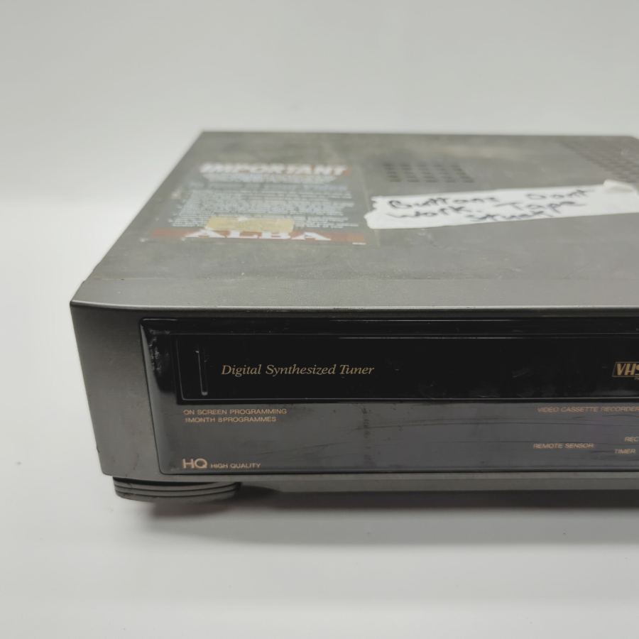 Vintage tv prop Alba VCR6100 Black VHS Video Cassette Recorder 23W - Faulty – image 2