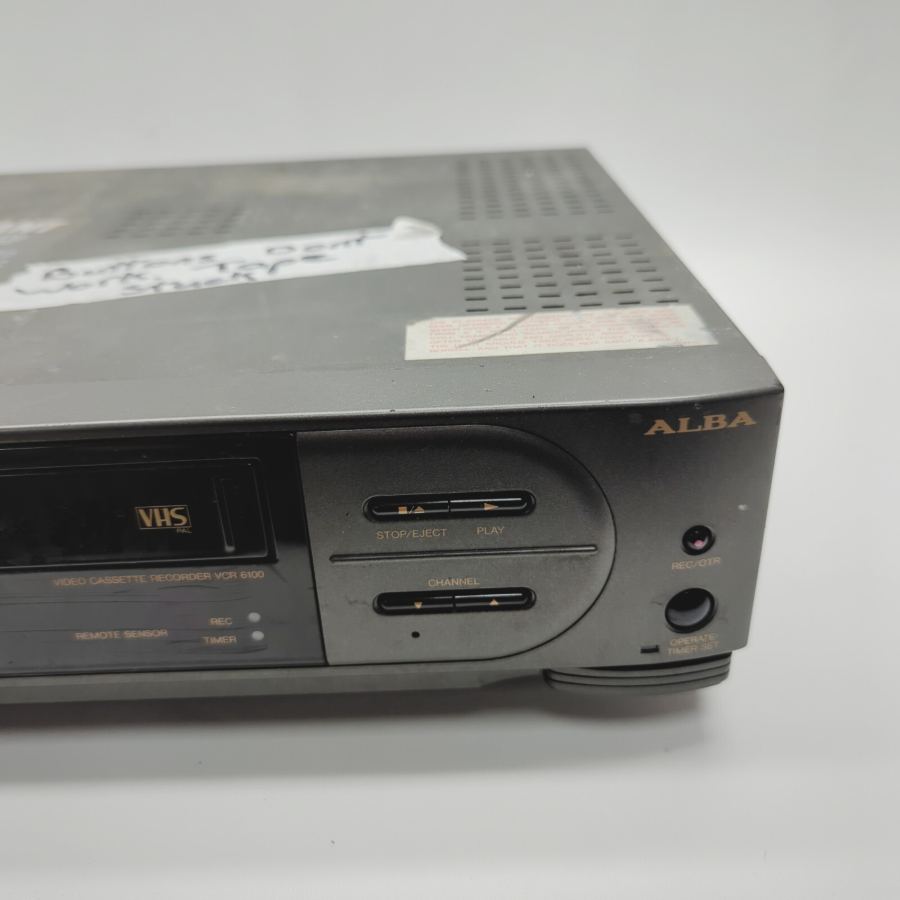 Vintage tv prop Alba VCR6100 Black VHS Video Cassette Recorder 23W - Faulty – image 3