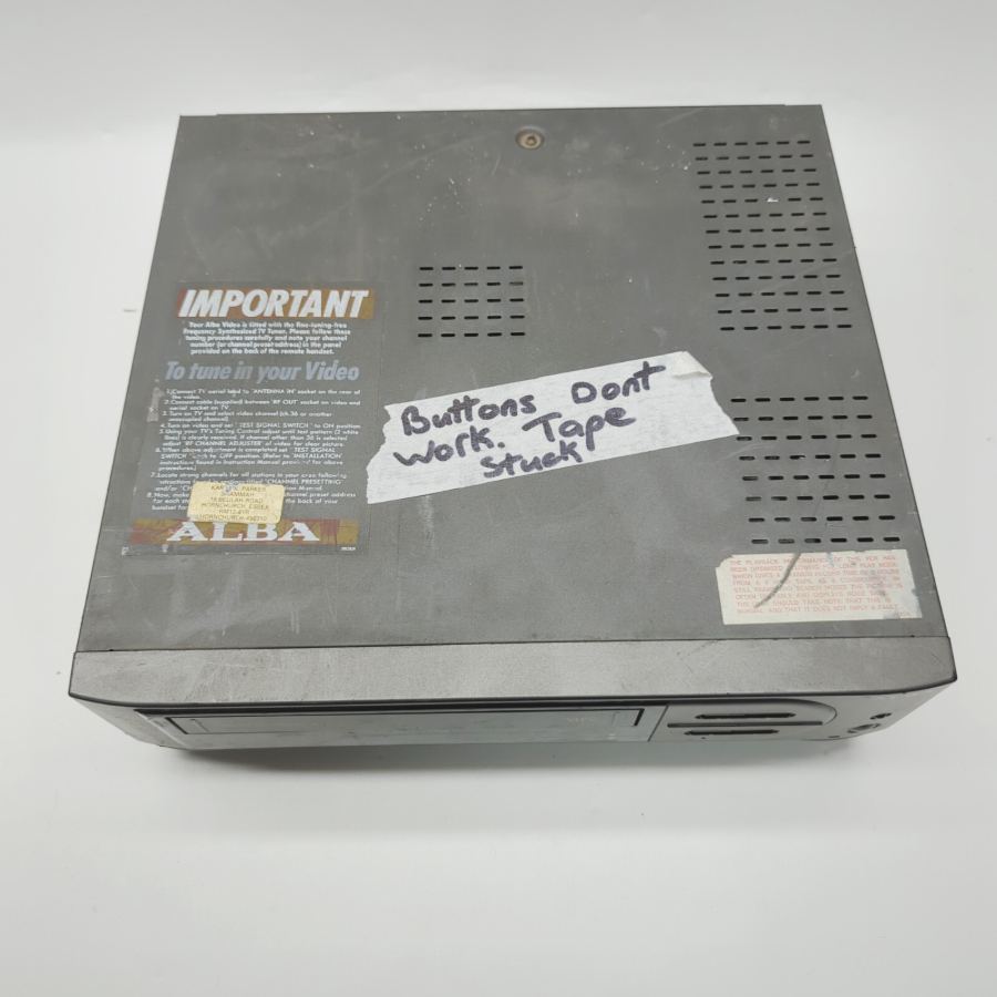 Vintage tv prop Alba VCR6100 Black VHS Video Cassette Recorder 23W - Faulty – image 4